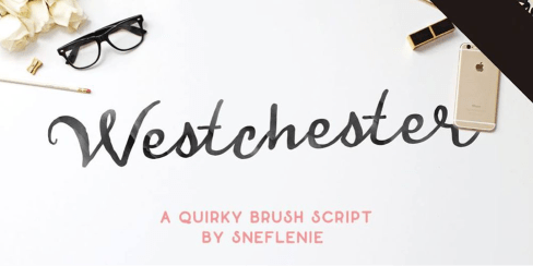 Handwritten Style- Westchester Font for postcards